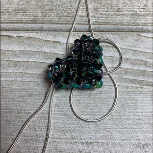 Handmade Swarovski Crystal Heart “Scarabaeus Green